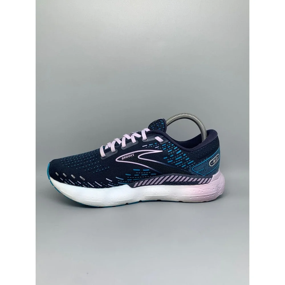 Brooks Glycerin‎ GTS 20 Navy Pink Running Shoes 1203701B412 Women's Sz 8.5